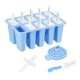 thumbnail image 1 of Moldes de Silicona para Paletas Heladas Unique Bargains 10uds Azul, 1 of 7