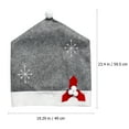 thumbnail image 5 of Gymnture christmas 1pc Christmas Dining Chair Slipcovers Chair Back Covers Santa Hat Chair Covers, 5 of 10