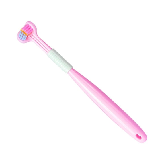 Cepillo de Raspar la Lengua de Plástico Bearachild A22 Rosa Melocotón Niño