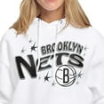 thumbnail image 3 of Women's Starter White Brooklyn Nets Fireworks Fleece Hoodie, 3 of 3