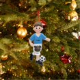 thumbnail image 4 of Maxora Personalized Ornaments Customized Christmas Ornament Soccer Boy Free Customize, 4 of 10