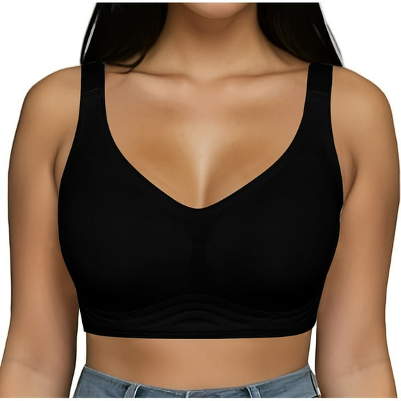 XFLWAM Women Wireless Bra Support Push Up Bras Full Coverage Seamless Bra Comfortable Bras for Women Everyday Bralettes