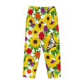 thumbnail image 5 of Balery Tiger Swallowtail On Flowers print Women's Pajama Pants,Ultra Lightweight Pjs,Lounge Pant-Small, 5 of 9