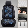 thumbnail image 6 of COEQINE Car Front Seat Cover 2 Pack Quilted Soft Breathable Captain Chair Seat Cover Non-Slip Pet Car Seat Protector Fits for Sedans SUVs Trucks, Blue Dragonfly Flower, 6 of 7