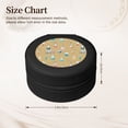 thumbnail image 2 of Fuzoiu Chemistry Class Print Portable Jewelry Box,Round Mini Leather Travel Jewelry Case,Small Travel Jewelry Organizer,Jewelry Holder for Ring Necklace Earring for Women Girls-Black, 2 of 7
