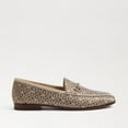thumbnail image 2 of Sam Edelman Loraine Beige Multi Leather Slip-On Chain Detail Vamp Loafers Shoes (Beige Multi, 13), 2 of 7