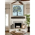 thumbnail image 5 of MuralMax - Personalized Family Tree Canvas Wall Art - Wedding & Anniversary Decor Gifts For Milestone Occasions With Custom Name & Date - Unique Bride & Groom Presents - Blue - 30 x 30, 5 of 6
