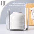 thumbnail image 2 of Monstrate Soporte de almacenamiento de Metal, estante ligero para escurridor sobre fregadero, estantes de almacenamiento resistentes multifunción, soporte Cocina y Comedor Blanco Monstrate HA080391-02, 2 of 6
