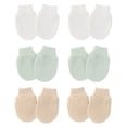 thumbnail image 4 of 6 Pairs Baby Mittens No Scratch Mittens Mittens Elastic Wrist Gloves for 0-12 Months Baby Boys Girls, 4 of 4