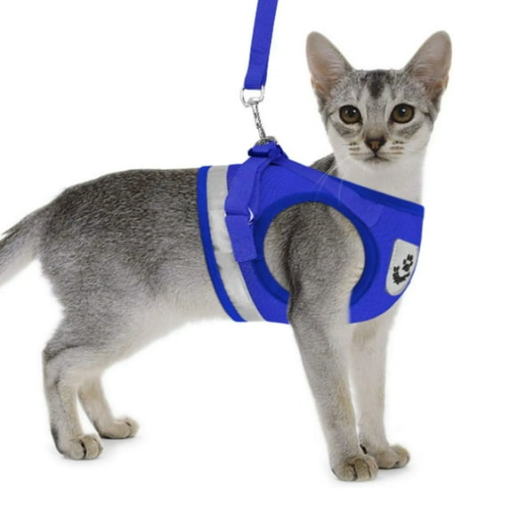 Pet traction chest strap vest reflective breathable mesh