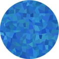 thumbnail image 1 of Ahgly Company Indoor Round Patterned Blue Dress Blue Area Rugs, 4' Round, 1 of 6