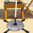thumbnail image 3 of Base de Parasol Pliable pour Patio Extérieur, Support de Poids pour Parasol de Terrasse, Partie de Camping Noire, 3 of 7