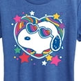 thumbnail image 3 of Peanuts - Snoopy Groovy Heart - Women's Short Sleeve Graphic T-Shirt, 3 of 6