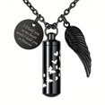 thumbnail image 2 of 2 uds joyería de cremación collar de urna para cenizas collar de cenizas conmemorativas con ala de Ángel recuerdo conmemorativo para mascotas humanas, 2 of 5