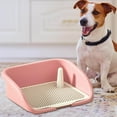 thumbnail image 4 of Pet Training Toilet Urinal Dog Tray Dogs Litter Tray Keep Paws and Floors Clean S Pink, 4 of 9