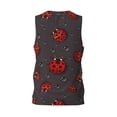 thumbnail image 2 of Rocae Red Ladybugs for Men's Basketball Jersey Lightweight and Breathable Athletic Tank Top,Quick-Drying Sports Jersey Medium, 2 of 9