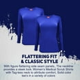 thumbnail image 5 of ACTIVE UNIFORMS Women's Under Scrub Tee Crew Neck Long Sleeve T-Shirt 2 - Pack (True Royal Blue, 4X-Large), 5 of 6
