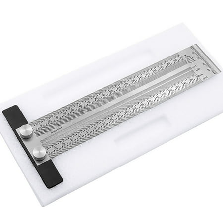 

YUEHAO Measuring Tools Ultra Precision Marking Ruler-High-precision Scale Ruler T-type Hole Ruler cross line ruler A