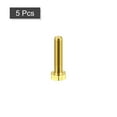 thumbnail image 3 of Unique Bargains Brass Hex Bolts, M6x25mm 5 Pack Fully Thread Grade 4.8 Machine Screws, 3 of 4