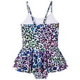 thumbnail image 2 of Godderr Toddler Girls Leopard Print Swimswear Bikini Set Beach Sport 1-Piece Swimsuit 4-12Y, 2 of 9