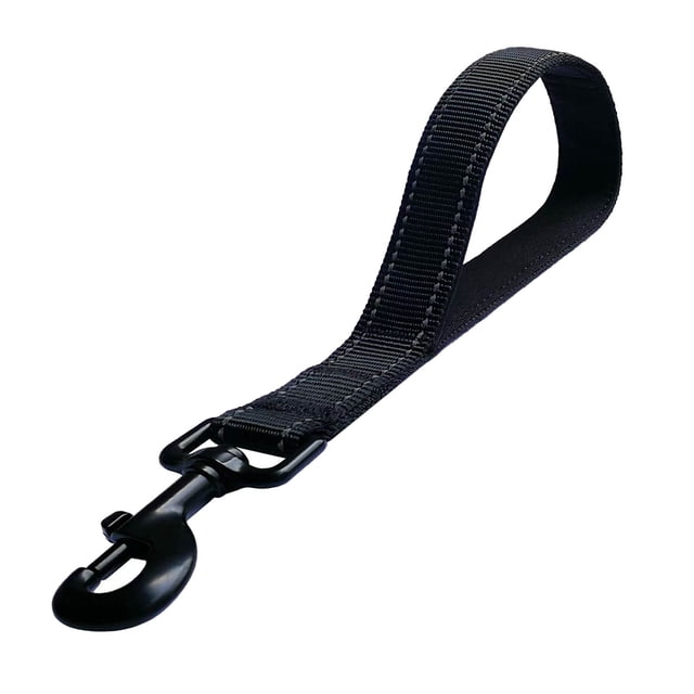 Short Dog Leash - Traffic Padded Handle - Heavy Duty - Short Nylon Dog Lead for Training Control - Reflective Threads Pet Leashes for Large Dogs and Medium Dogs