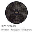 thumbnail image 2 of GZHJMY Round Rugs for Living Room, 60In Linear Art Non-Slip Coral Velvet Long Runner Rugs, Washable Water Absorbent Mat Carpet for Bedroom Kitchen Kids Room, 2 of 6