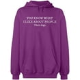 thumbnail image 2 of OXI Hoodie Sweatshirt - I Like About People Their Dogs, Basic Casual Hoodie for Men's and Women Fleece Hoodie Long Sleeve - Purple Large, 2 of 3