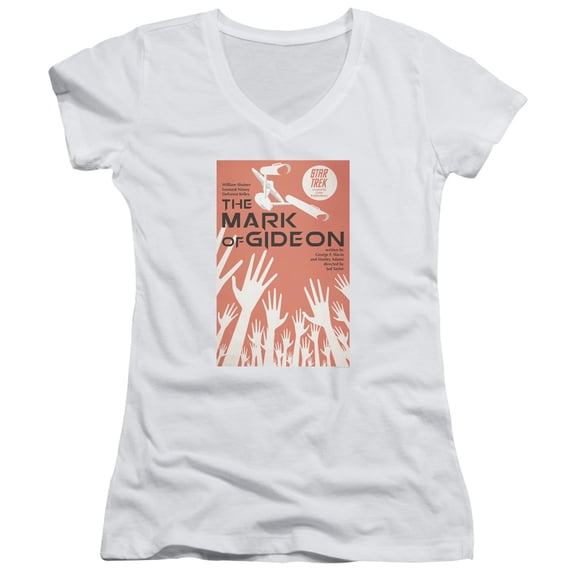 Star Trek Tos Episode 71 Junior Women's V-Neck T-Shirt White
