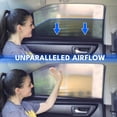 thumbnail image 6 of EcoNour Car Side Window Cover for Camping (36"x17") (2 Pack) | Side Windows Sunshade for Car Sun Heat and UV Protection, Rear Side Window Shade for Baby, Passenger Seat, 6 of 8