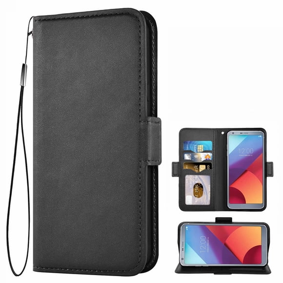 Mobile Phone Cover for Lg G6 Leather Cover, Lg G6 Flip-Up Cover Mobile Phone Case Cover for Lg G6 Mobile Phone Covers, Black