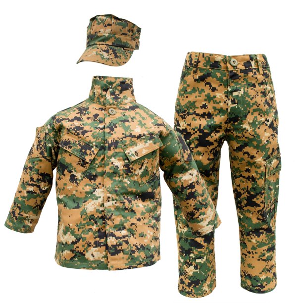 Uniforme juvenil Trooper Marine Woodland, juego de 3 piezas