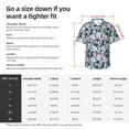 thumbnail image 4 of JUNZAN Hawaiian Style Pattern Hawaiian Shirt for Men,Summer Beach Casual Short Sleeve Button Down Shirts-X-Large, 4 of 5