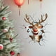 thumbnail image 1 of Uuiauoio Christmas Decor, Christmas Window Clings, Snowflake Window Stickers Decals with Santa Claus Reindeer, PVC Xmas Decorations Clings for Holiday Party Decorations Accessories, 1 of 6