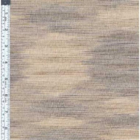 Textile Creations WR-011 Winding Ridge Fabric, Taupe And Natural Ikat With Slub, 15 yd.