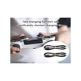 thumbnail image 3 of 1pc/2pcs Type-C Charging Cable for PS5 slim Wireless Controller Extension Power Cable Data Sync Cord Charging Wire Black, 3 of 11