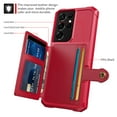 thumbnail image 4 of Samsung Galaxy S21 Ultra Wallet Case, Dteck Heavy Duty Hard Silicone Shockproof Case Magnetic Flip Leather Card Holder Protective Cover For Samsung Galaxy S21 Ultra 6.8 inch, Red, 4 of 7