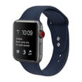 thumbnail image 2 of Solid Silicone Sport Replacement Band for Apple Watch Series 1, 2, 3, 4, & 5, 2 of 2