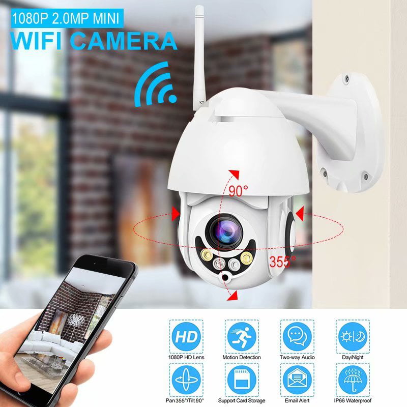 Wireless WiFi IP Camera Home Security CCTV Night Vision System Smart Phones 