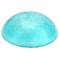 Achla Designs Crackle Glass Garden Toadstool Gazing Ball, 9 Inch, Teal