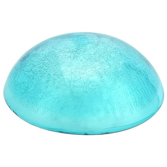 Achla Designs Crackle Glass Garden Toadstool Gazing Ball, 9 Inch, Teal