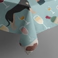 thumbnail image 5 of Dogs with Wine and Glasses Square Tablecloth,Waterproof Square Table Cover,Wipeable Spillproof Washable Table Cover for Home Kitchen Party Decor 52"x52"(132x132cm), 5 of 6