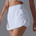 thumbnail image 6 of biudgviw Tennis Skirts for Women Elastic High Waisted Athletic Golf Skorts Stretch Workout Baseball Comfy Skirt with Shorts with Pockets, 6 of 7