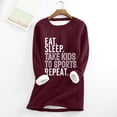 thumbnail image 2 of Enjoytime Sweatshirts for Women Trendy Crewneck Long Sweatshirt Print Long Sleeve Loose Pullover Tops Fall Plus Size Shirts, 2 of 4