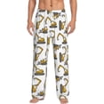 thumbnail image 2 of Goofa Funny Excavator Printed Soft Pajama Pants for Men, Wide Leg Comfy Casual Lounge Yoga Pants-Large, 2 of 9