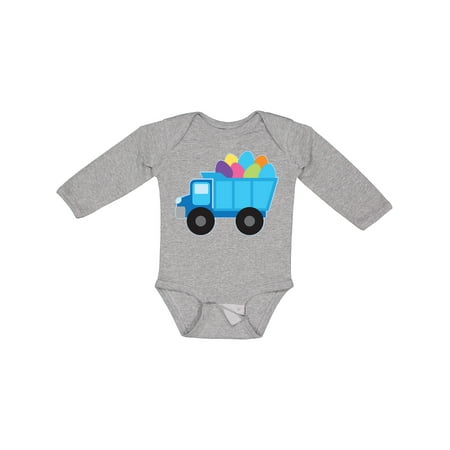 

Inktastic Easter Egg Truck Boys Boys Long Sleeve Baby Bodysuit