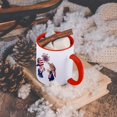 thumbnail image 5 of 3dRose, Vintage Child and Fireworks, 15oz Two-Tone Red Mug, 5 of 7