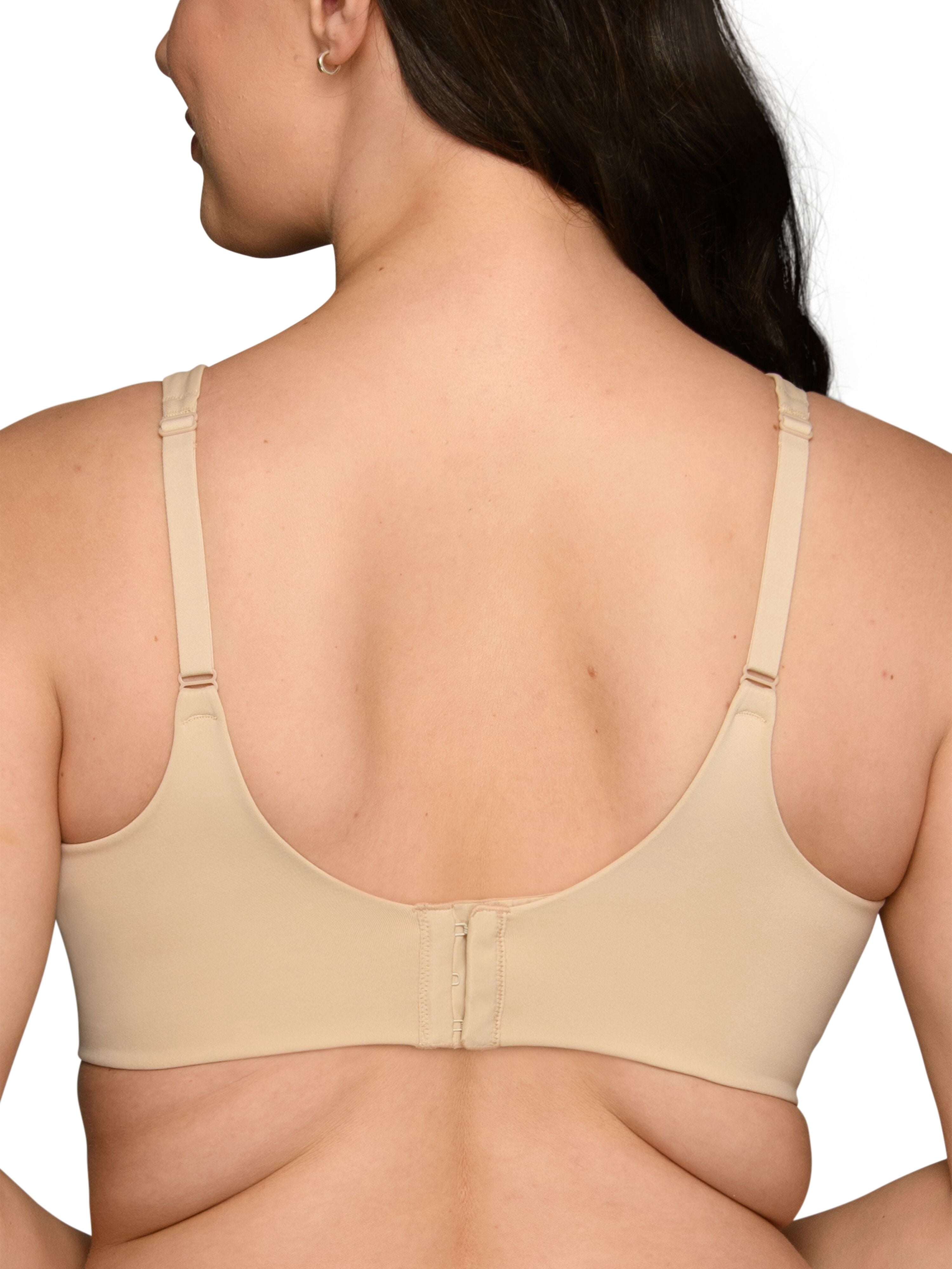 Vanity Fair Lingerie Women's Beauty Back Wireless Bra with Lift, Smoothing, Simple Sizing S-3XL, Style 72164