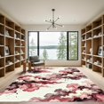 thumbnail image 2 of ODIKA 2'x3' Machine Washable Non-Slip Area Rug, Watercolor Dusty Pink High Traffic Rug, Pink, 1162068, 2 of 7