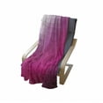 thumbnail image 4 of Hot Pink Soft Flannel Fleece Throw Blanket, Modern Art Mosaic Tiles Gradually Ombre Inspired Squares Image, Cozy Plush for Indoor and Outdoor Use, 50" x 60", Dark Purple Hot Pink, by Ambesonne, 4 of 6