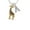 A, variant on Gold Tone Brown Giraffe - A - Crystal Initial Sophia Necklace, 18"+1"